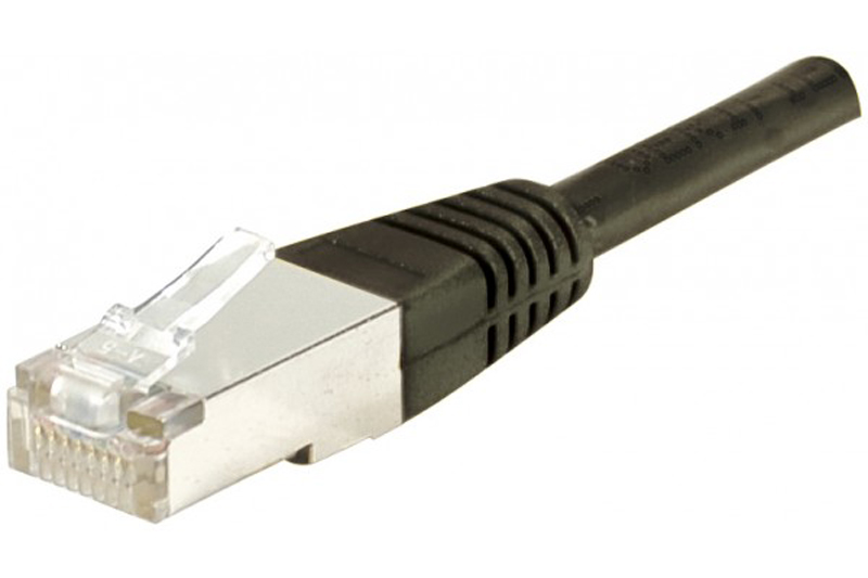 5X Câble Ethernet Cat 6 Court 0,5m, LAN Gigabit Souple, Haut Debit