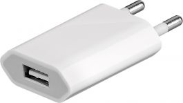 Chargeur secteur USB slim blanc - 5 Volt 5 Watt => Livraison 3h