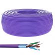 Bobine de câble Ethernet RJ45 Cat 5e monobrin F/UTP violet LSOH rpc dca - 100m