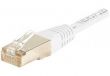 Câble Ethernet Cat 6 50m F/UTP cuivre blanc