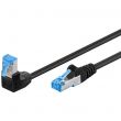 Câble Ethernet Cat 6a S/FTP 1x RJ45 coudé